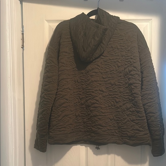 Nine West Olive Green Quilted Hoodie - Picture 10 of 10